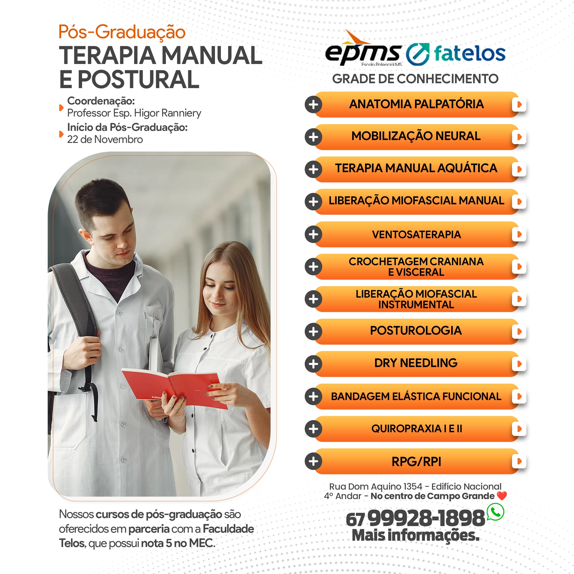 Pós-Graduação em Terapia Manual e Postural