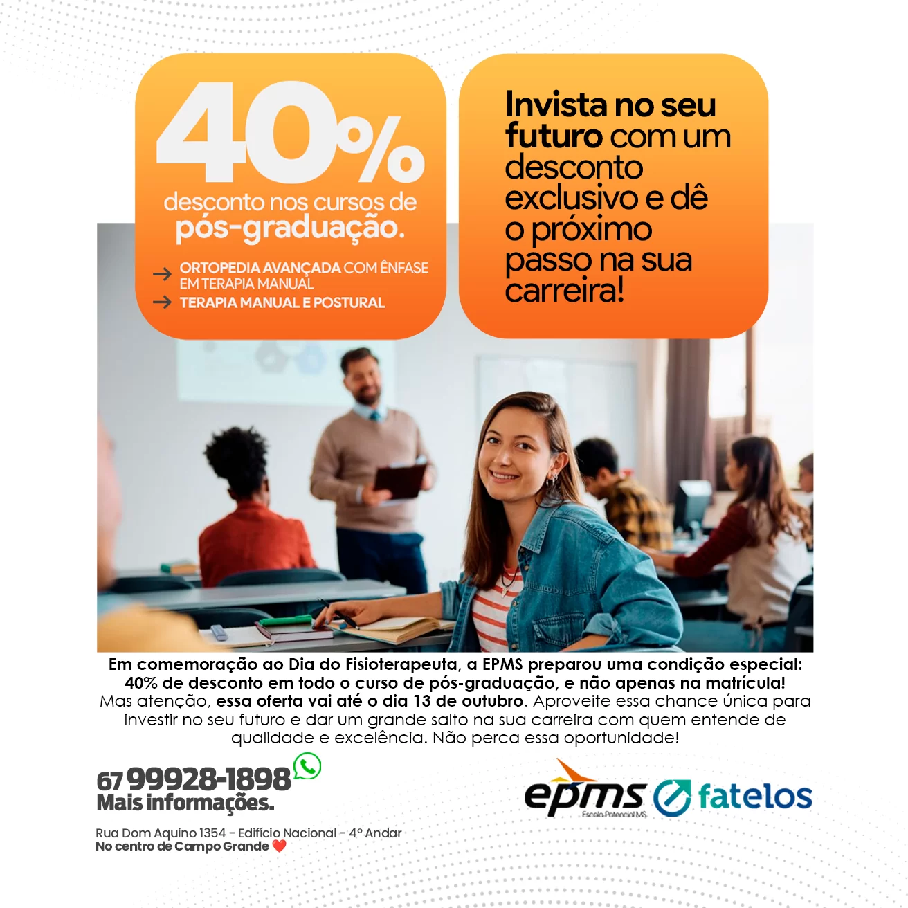 Promoção de 40%