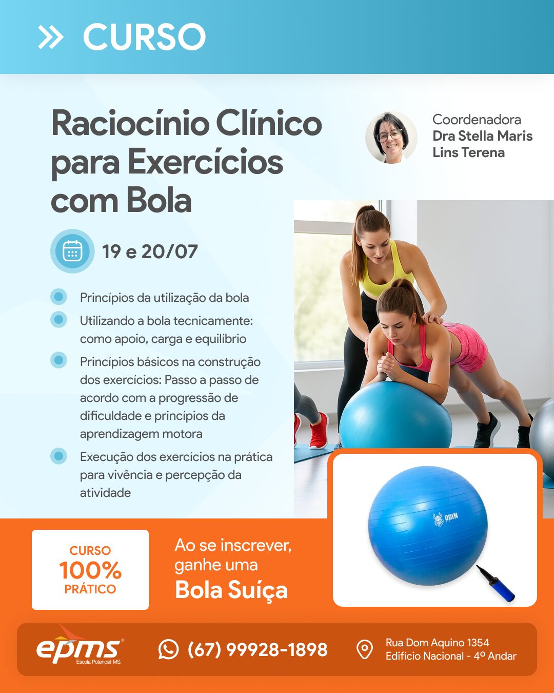 Curso de Raciocínio Clínico para Exercícios com Bola - Story